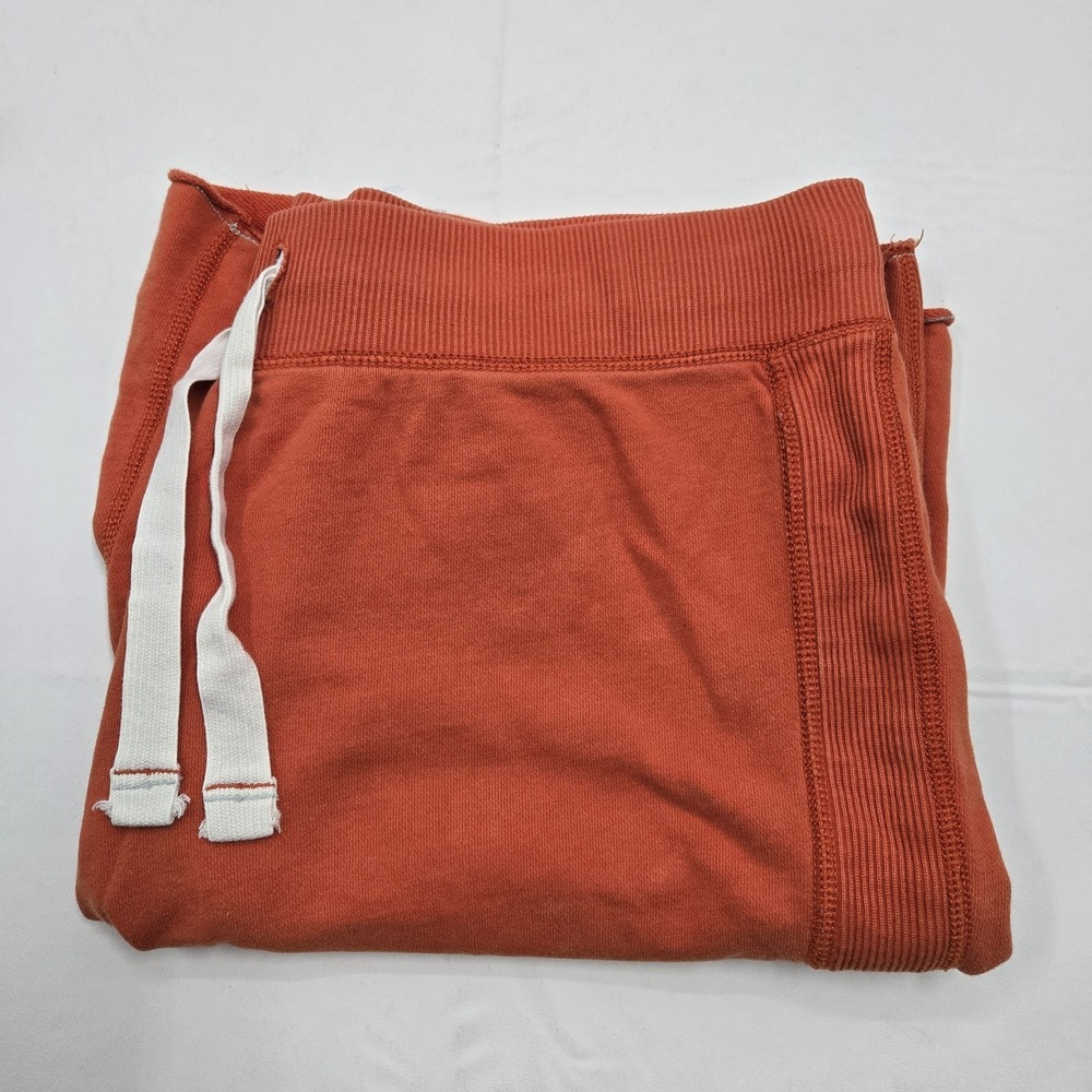 Mossimo Men's Sweat Shorts Size Medium Orange Back Pocket Drawstring